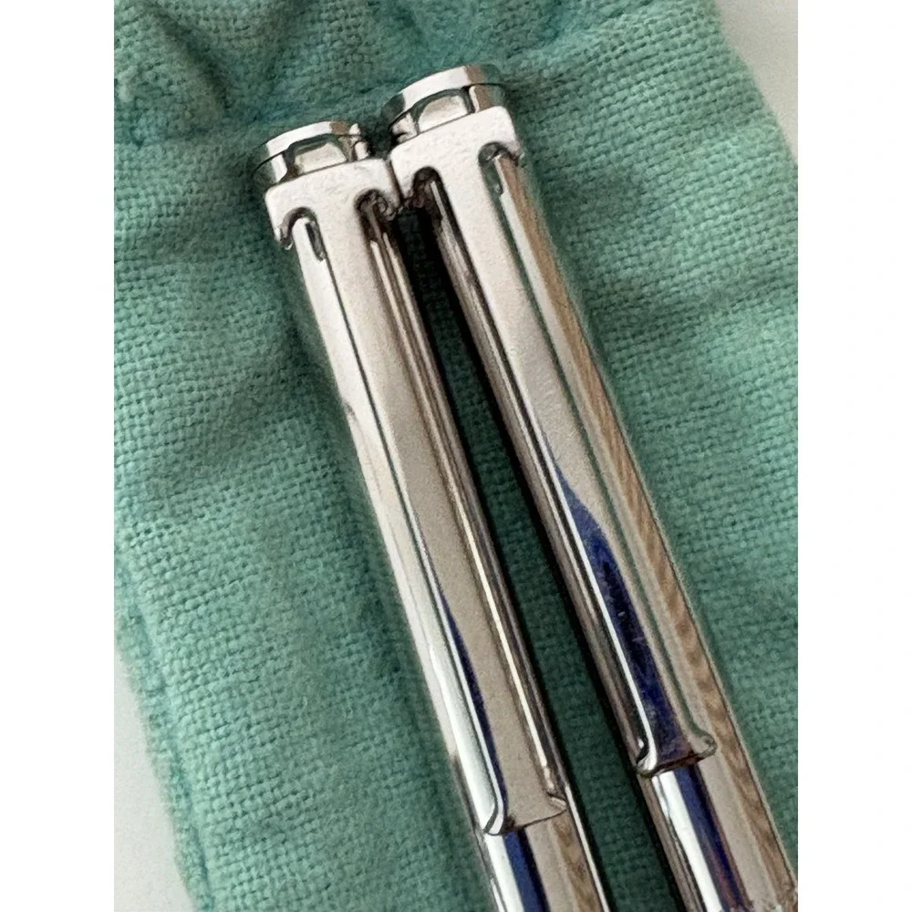 Vintage Tiffany & Co. Sterling Silver T-Clip Ballpoint Pen & Mechanical Pencil